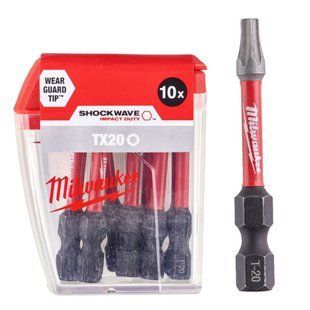 Бита Milwaukee Shockwave TX-20 х 50 мм., 10 шт. 4932430877 фото