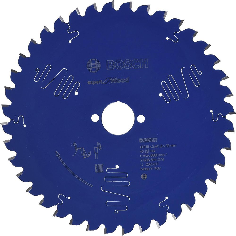 Пильный диск BOSCH 216x30x2.4/1.8x40T Expert for Wood 2608644079 фото