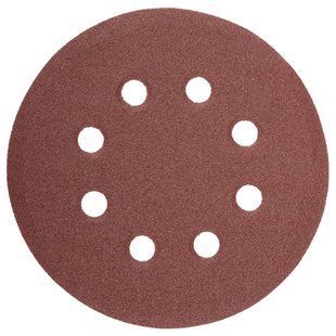 Коло шліфувальне D125 P40 5 шт (уп.) NovoAbrasive на липучці NASD812540 фото