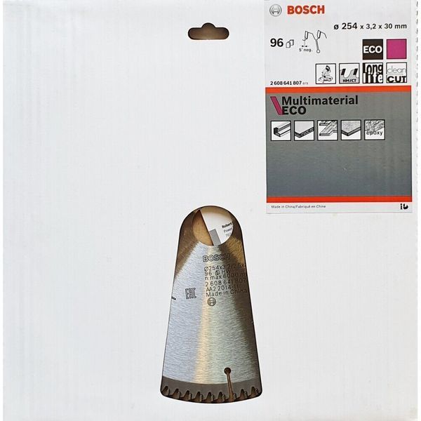 Пильный диск BOSCH 254x30x96z Multi ECO 2608641807 фото