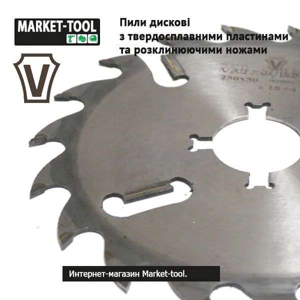 Пильний диск з розклинювальними ножами VATZO 350x50 z24+4 vatzo-3505024-4 фото