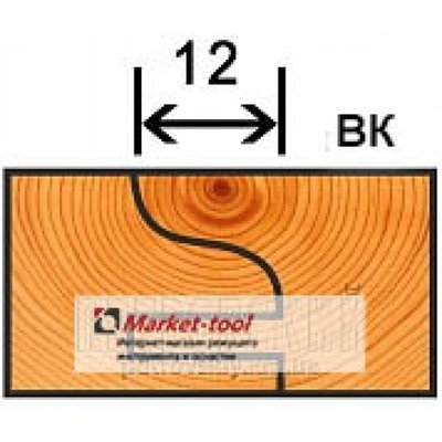 Фрезы для мебельной обвязки D125×32×L12 ВК Бочка - 2 шт. mb-125-32-12bvk фото