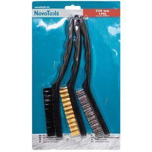 Набор мини щеток по металлу NovoTools 3 шт. NTWB9/3 фото