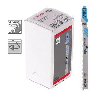 Набір полотен для лобзика Bosch T218A 92 мм HSS 100 шт 2608631706 фото