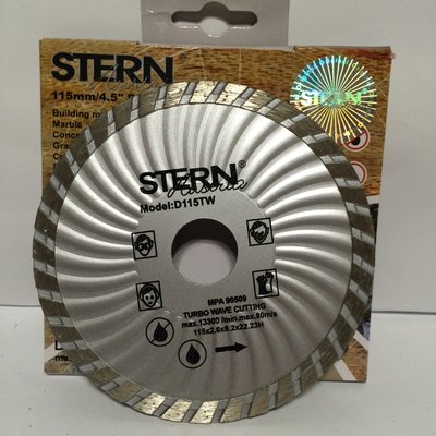 Диск алмазный отрезной STERN 115x22.23 турбоволна stern-turbo-115 фото