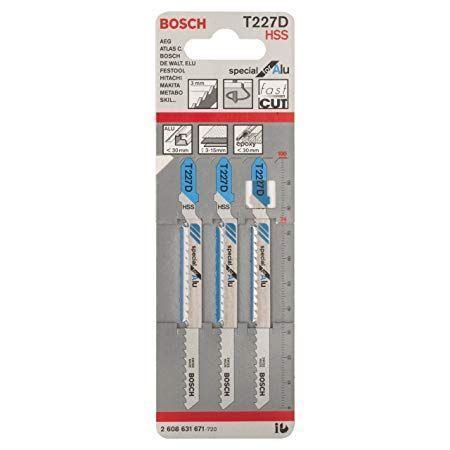 Набір полотен для лобзика Bosch T227D 100 мм HSS 3 шт 2608631671 фото