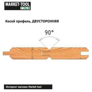 К-кт із 6-ти фрез для вагонки 160x40x26 Р6М5 (45*) Двостороння 214-098 фото