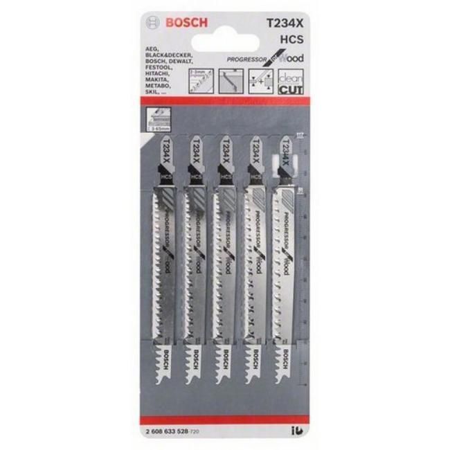 Набір полотен для лобзика Bosch HCS T234X 117 мм. 2608633528 фото