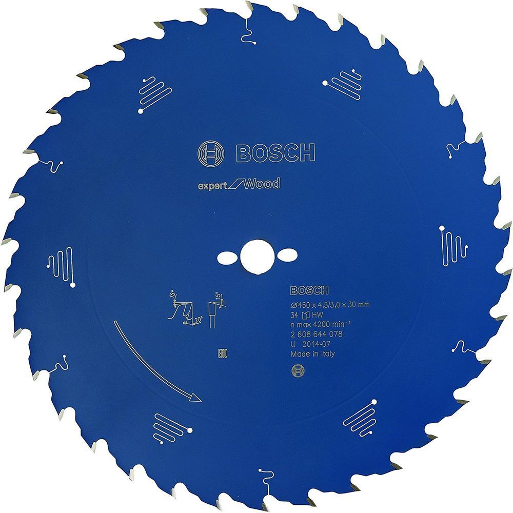 Пильный диск BOSCH 450x30x4.5/3.0x34T Expert for Wood 2608644078 фото