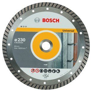 Диск алмазний відрізний Bosch 230 x 22,23 мм, Standard for Universal Turbo 2608603252 фото