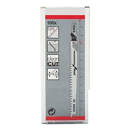 Набір полотен для лобзика Bosch HCS T234X 117 мм. 100 шт. 2608633A41 фото