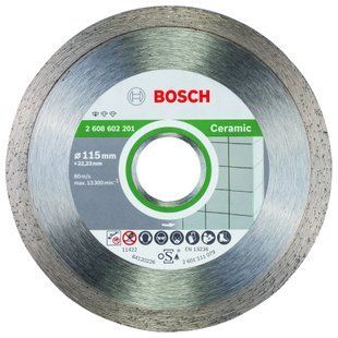 Диск алмазный отрезной Bosch 115 x 22,23 мм, Standard for Ceramic 2608603231 фото