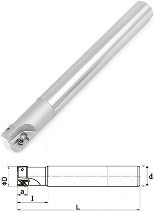 Фреза BAP 300R D20 d20 L120 z2 со сменными лезвиями BAP300R-20-120-C20-2T фото