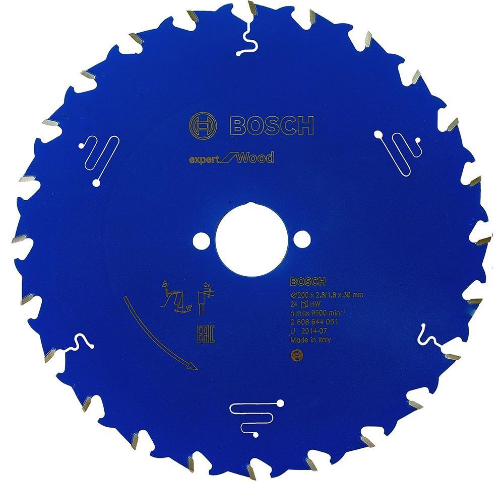 Пильный диск BOSCH 200x30x2.8/1.8x24T Expert for Wood 2608644051 фото