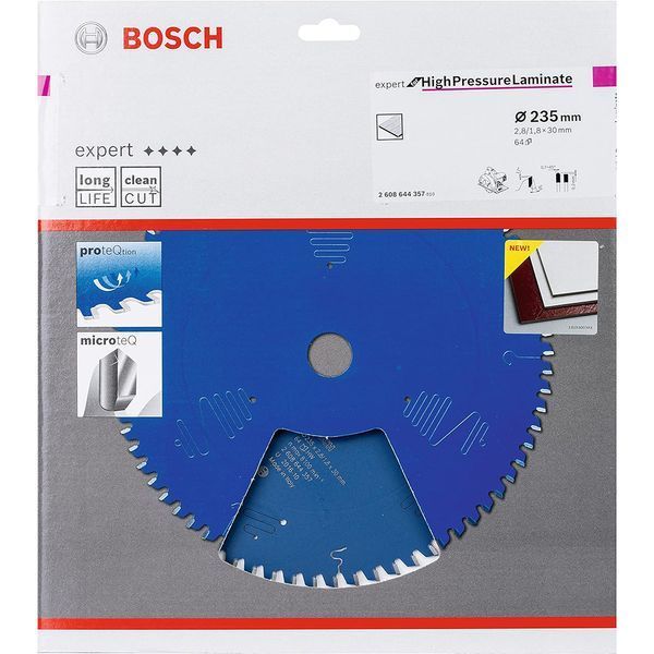 Пильный диск BOSCH 235x30x2.4/1.8x64T Expert for High Pressure Laminate 2608644357 фото
