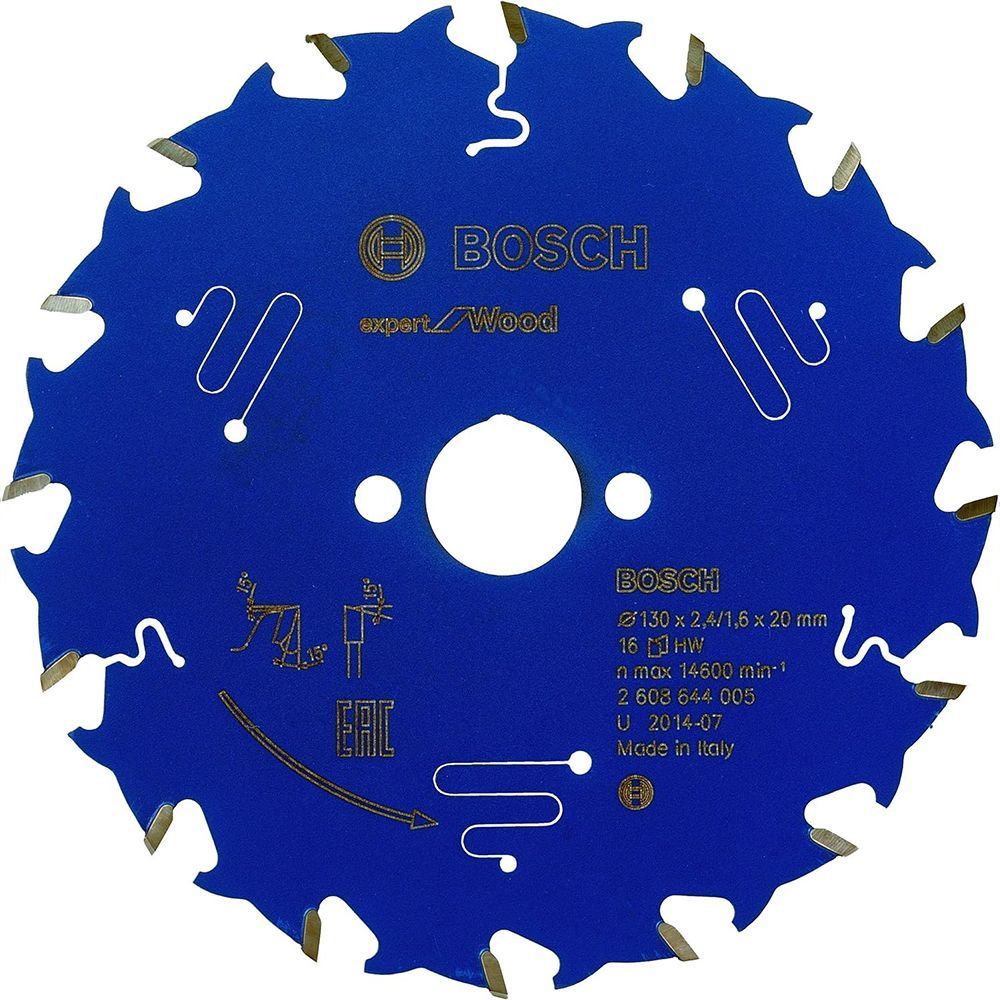 Пильний диск BOSCH 130x20x2,4/1,6x16T Expert for Wood 2608644005 фото