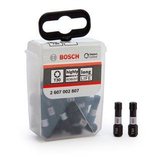 Біта BOSCH T30x25 мм Impact Control &laquo;Torx&raquo; (25 шт.) 2607002807 фото