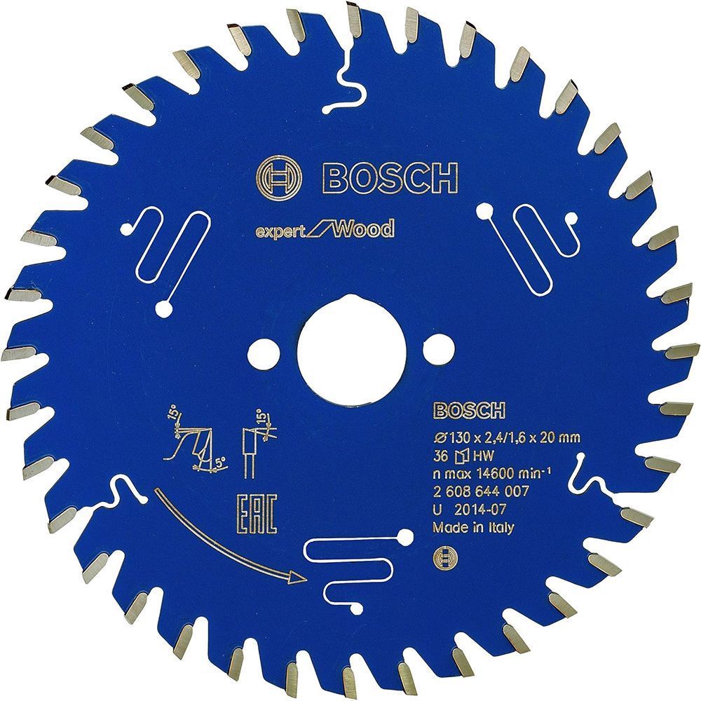 Пильный диск BOSCH 130x20x2,4/1,6x36T Expert for Wood 2608644007 фото