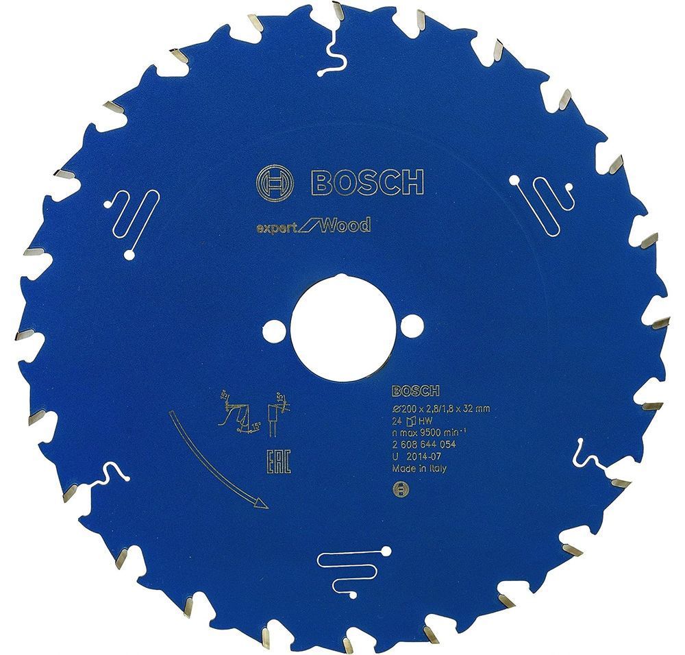 Пильный диск BOSCH 200x32x2.8/1.8x24T Expert for Wood 2608644054 фото