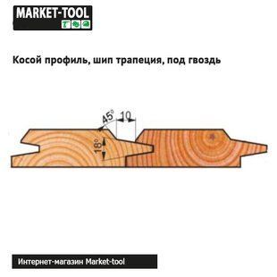 К-кт із 2-х фрез для євровагонки 125x32x26 Р6М5 (45*) під цвях 211-1282 фото