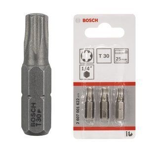 Біта BOSCH TORX T30 x 25 мм, Extra Hart, 3 шт. 2607001622 фото