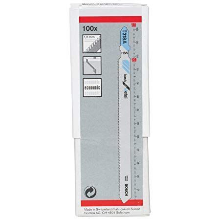 Набір полотен для лобзика Bosch T318A 106 мм HSS 100 шт 2608631808 фото