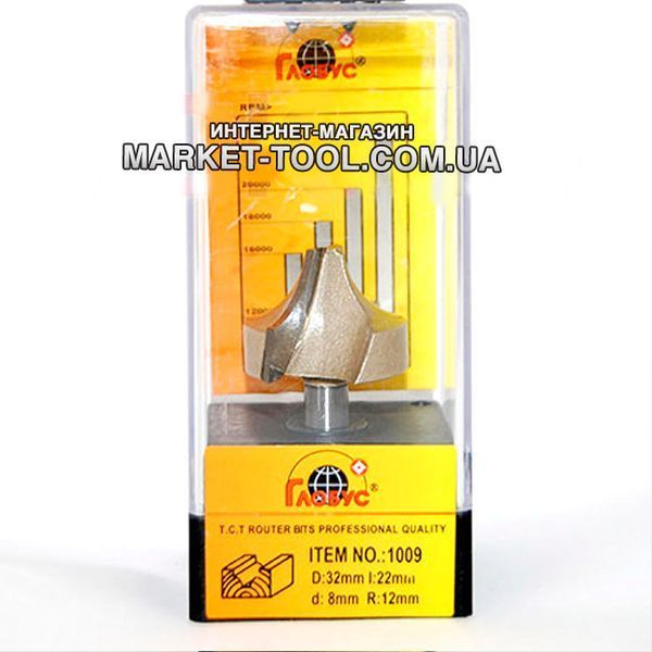 Фреза ГЛОБУС 1009 R12 D32 1009-R12 фото