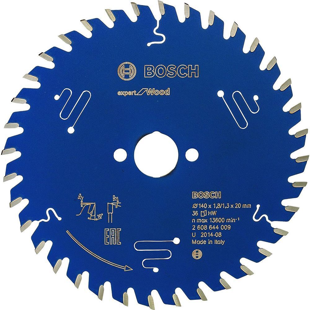 Пильный диск BOSCH 140x20x1,8/1,3x36T Expert for Wood 2608644009 фото