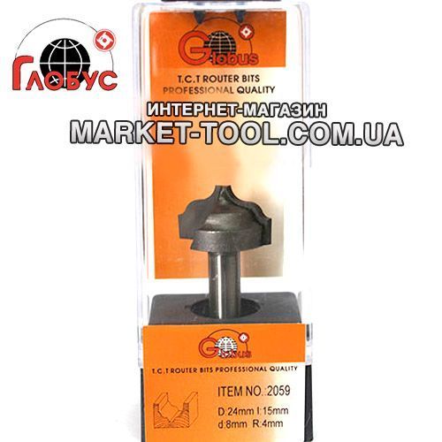 Фреза ГЛОБУС 2059 R4 2059-R4 фото