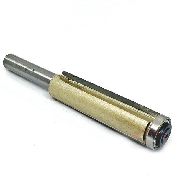 Фреза ГЛОБУС 1020S d12 D21 L60 пряма кромкова з нижнім підшипником 1020S-D21-L60 фото