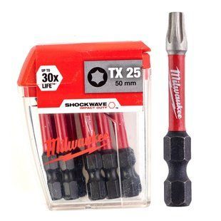 Бита Milwaukee Shockwave TX-25 х 50 мм., 10 шт. 4932430882 фото