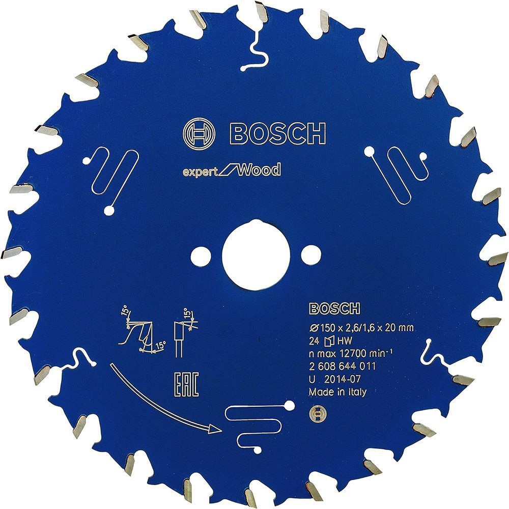 Пильний диск BOSCH 150x20x2,6/1,5x24T Expert for Wood 2608644011 фото