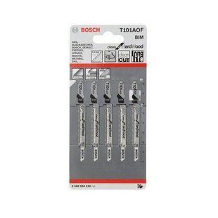 Полотно для лобзика Bosch BIM Т101AOF 5 шт. 2608634233 фото