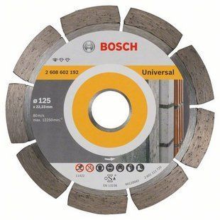 Диск алмазний відрізний Bosch Pf Universal 125х22.23 2608602192 фото