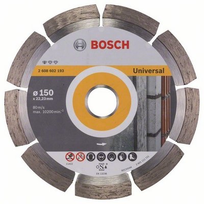 Диск алмазний відрізний Bosch Pf Universal 150х22.23 2608602193 фото