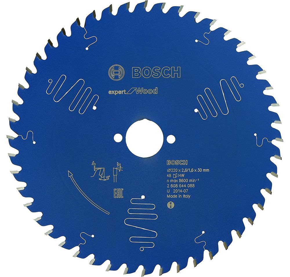 Пильный диск BOSCH 220x30x2.6/1.6x48T Expert for Wood 2608644088 фото
