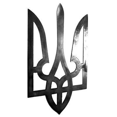 Герб Украины "Тризуб" металлический 200х120 мм Герб-М фото