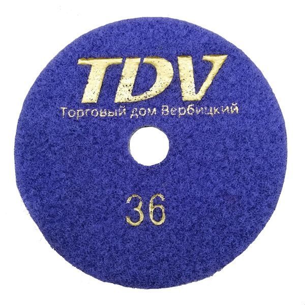 Гибкий алмазный d100mm Р50 полировочный диск (Черепашка) TDV10050 фото
