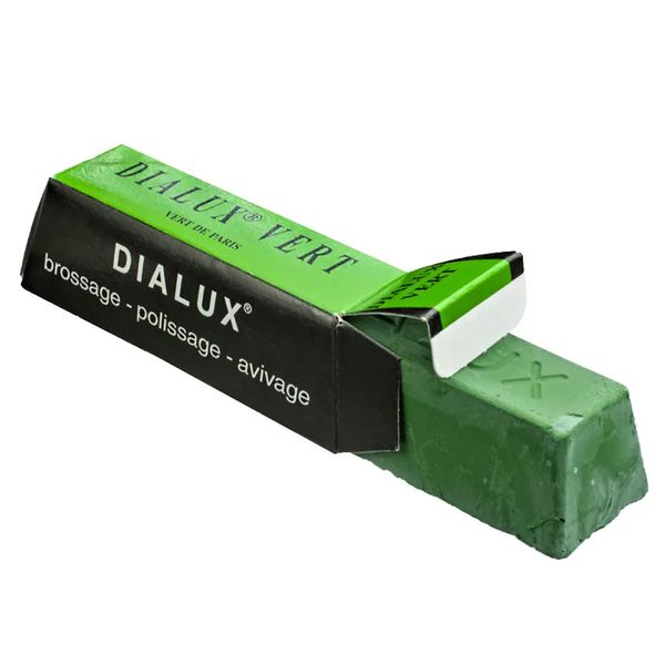 Паста DIALUX VERT (зелена) для дзеркального полірування нерж. сталі, хрому, дорог. мет. (140 г) PPDG-140 фото