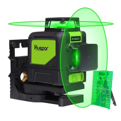 Лазерный уровень Huepar HP-902CG 2D, с импульсным режимом и магнитной поворотной основой 902CG фото