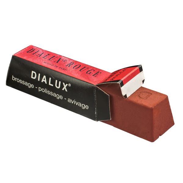 Паста DIALUX ROUGE (червона) для дзеркального полірування кольорових металів, золота, 145г PPDR-145 фото
