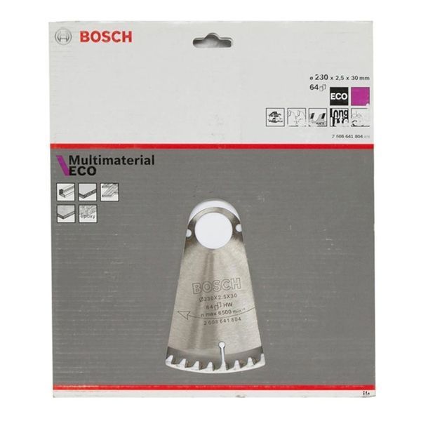 Пильний диск BOSCH 230x30x64z Multi ECO 2608641804 фото