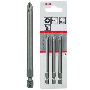 Бита Bosch PH-2*89мм ХH 3шт. 2607001535 фото