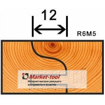 Фрези для меблевої обв'язки D125×32×L12 Бочка - 2 шт. mb-125-32-12b фото