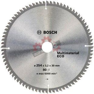Пильний диск BOSCH 254x30x80z Multi ECO 2608641806 фото