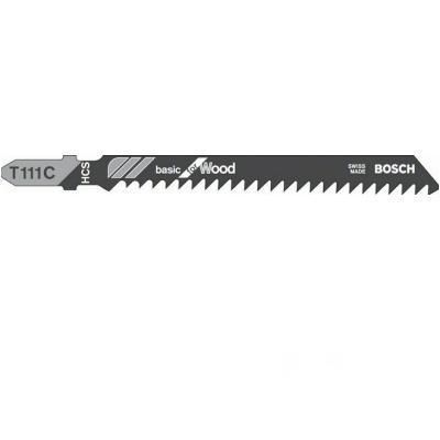 Набір полотен для лобзика Bosch T111C 100 мм 5шт 2608630033 фото