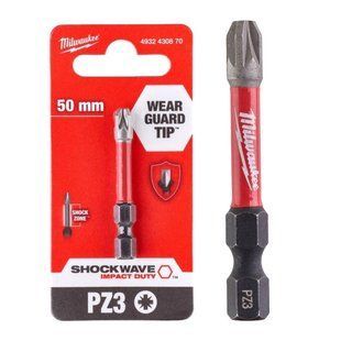 Бита Milwaukee Shockwave PZ-3x50мм. 4932430870 фото