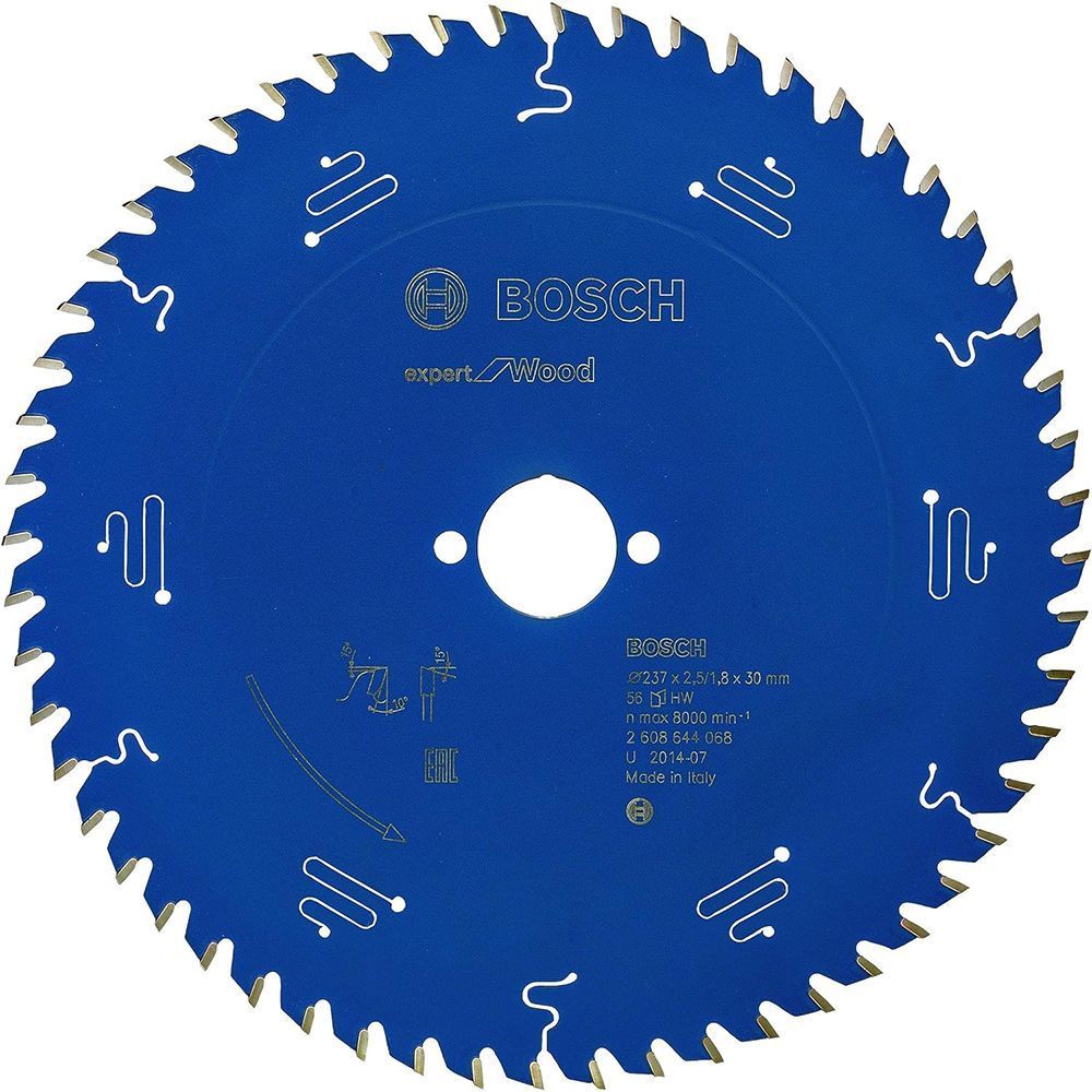 Пильный диск BOSCH 237x30x2.5/1.8x56T Expert for Wood 2608644068 фото
