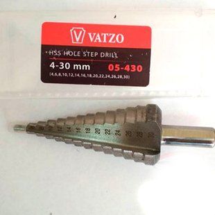 Свердло ступінчасте VATZO 05-430 (4-30) d10 HSS 05-430 фото