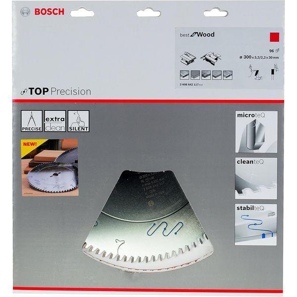 Пильный диск BOSCH 300x30x3,2/2,2 мм 96z Best for Wood 2608642117 фото